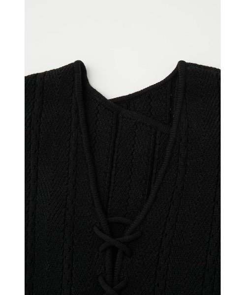 MOUSSY（マウジー）の「HERRINGBONE LONG ニットベスト（ベスト