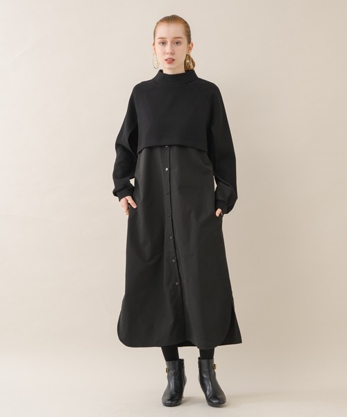 TRANOI（トラノイ）の「TRANOI レイヤードベルテッドワンピース  