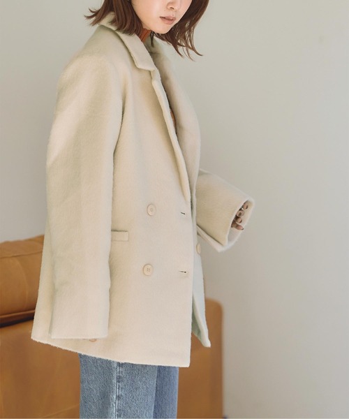 titivate（ティティベイト）の「ビッグシルエットジャケット（テーラードジャケット・レディース・ブラウン系その他/アイボリー/ピンク・S/M/L）」の10枚目の写真