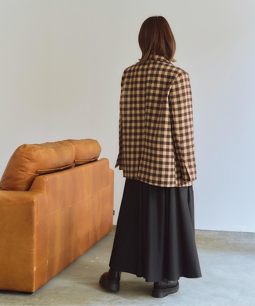 titivate（ティティベイト）の「ビッグシルエットジャケット（テーラードジャケット・レディース・ブラウン系その他/アイボリー/ピンク・S/M/L）」の22枚目の写真