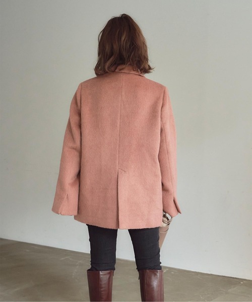 titivate（ティティベイト）の「ビッグシルエットジャケット（テーラードジャケット・レディース・ブラウン系その他/アイボリー/ピンク・S/M/L）」の16枚目の写真