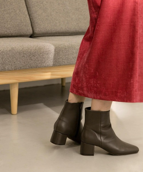 URBAN RESEARCH（アーバンリサーチ）の「レザーショートブーツ（ブーツ・レディース・チャコールグレー/ブラック・36/37/38）」の10枚目の写真