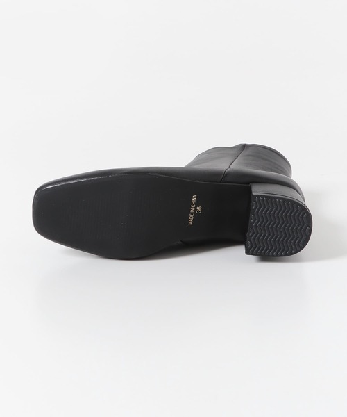 URBAN RESEARCH（アーバンリサーチ）の「レザーショートブーツ（ブーツ・レディース・チャコールグレー/ブラック・36/37/38）」の4枚目の写真