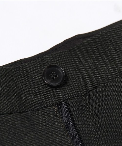 KATHARINE HAMNETT LONDON （キャサリンハムネットロンドン）の「CHAMBRAY MOHAIR WOOL / シャンブレーモヘアウールパンツ（スラックス・メンズ・グリーン/グレー・SMALL/LARGE/MEDIUM/XL）」の11枚目の写真