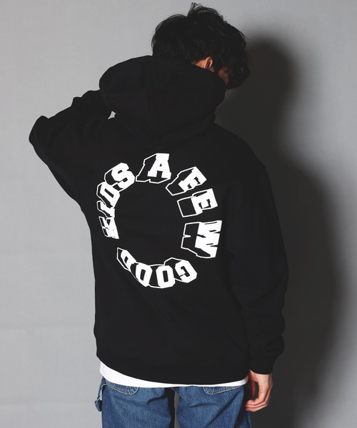 A FEW GOOD KIDS(ア フュー グッド キッズ)の「A FEW GOOD KIDS-サークルロゴ・プルパーカー(パーカー・レディース・ブラック/オレンジ/ホワイト・L/XL)」の13枚目の写真