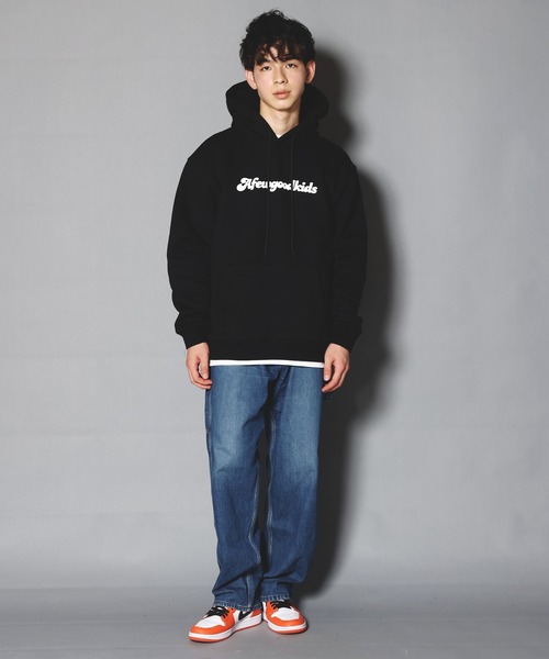 A FEW GOOD KIDS(ア フュー グッド キッズ)の「A FEW GOOD KIDS-サークルロゴ・プルパーカー(パーカー・レディース・ブラック/オレンジ/ホワイト・L/XL)」の21枚目の写真