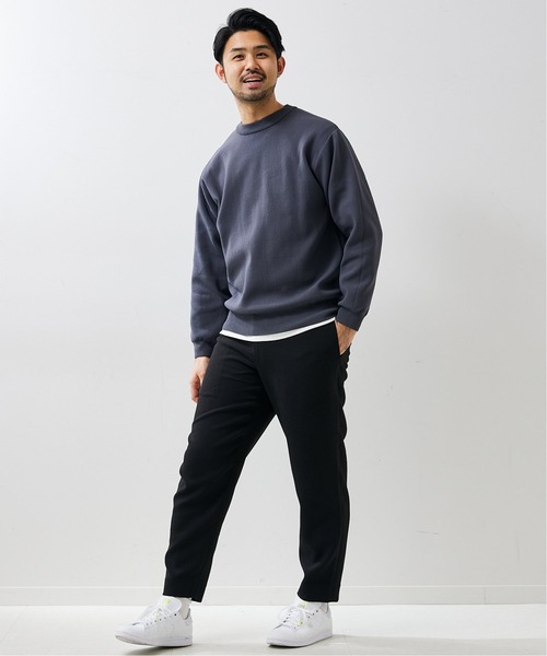 417 EDIFICE(フォーワンセブンエディフィス)の「【ESSENTIAL / エッセンシャル】 リラックステーパーパンツ(スラックス・メンズ・ブラック/ブラック系その他/グレー・SMALL/MEDIUM/LARGE)」の7枚目の写真