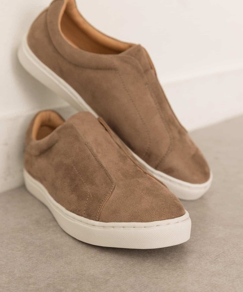 RODE SKO（ロデスコ）の「やわインソール付スエード調スリッポン（スニーカー・レディース・モカ・36/37/38）」の2枚目の写真