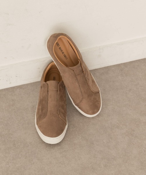 RODE SKO（ロデスコ）の「やわインソール付スエード調スリッポン（スニーカー・レディース・モカ・36/37/38）」の8枚目の写真