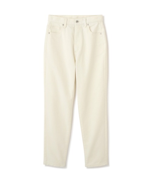 NATURAL BEAUTY BASIC（ナチュラルビューティーベーシック）の「デニムストレートパンツ（デニムパンツ・レディース・オフホワイト/ネイビー・X-SMALL/SMALL/MEDIUM）」の5枚目の写真