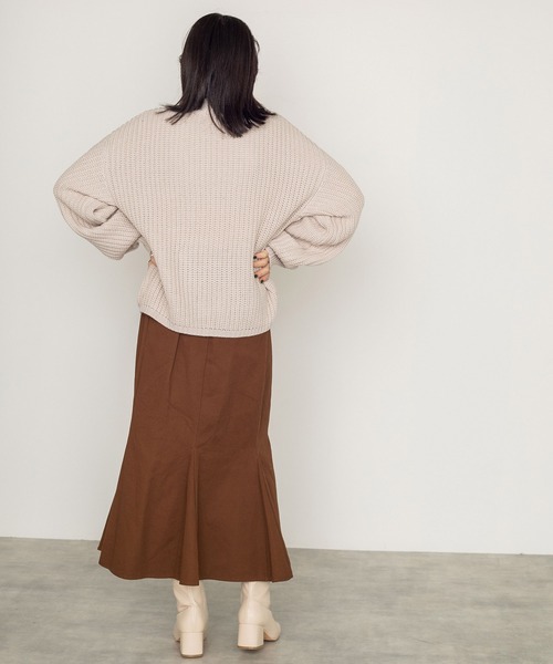 w closet（ダブルクローゼット）の「Vネックショート丈カーディガン（カーディガン/ボレロ・レディース・ベージュ/イエロー/グリーン/モスグリーン・FREE）」の18枚目の写真