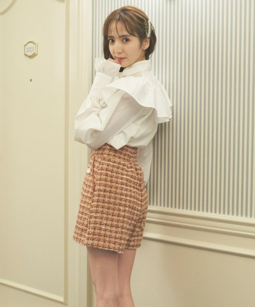 VIOLETTA（ヴィオレッタ）の「リボンブラウス（シャツ/ブラウス・レディース・ベージュ/ホワイト・FREE）」の5枚目の写真