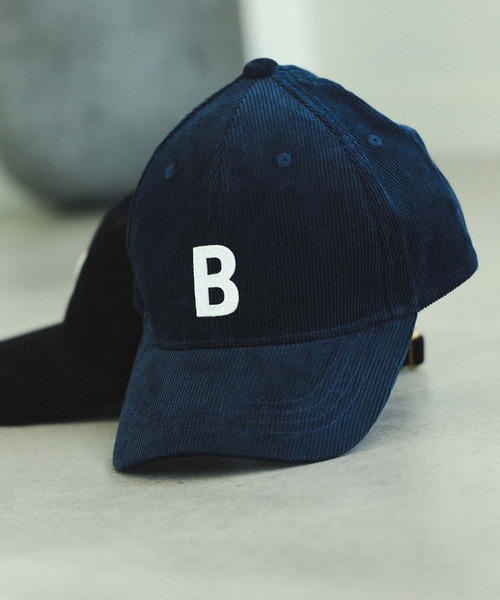 BEAMS HEART（ビームスハート）の「【ユニセックス】フェルト ワッペン コーデュロイ キャップ（キャップ・メンズ・ブラック/ネイビー/インディゴブルー・ONE SIZE）」の18枚目の写真