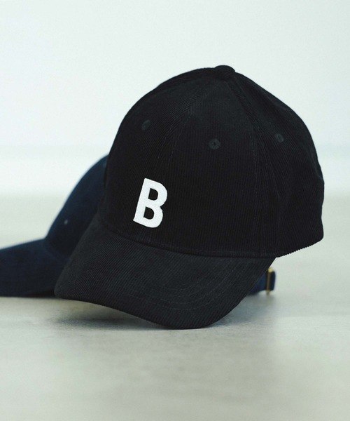 BEAMS HEART（ビームスハート）の「【ユニセックス】フェルト ワッペン コーデュロイ キャップ（キャップ・メンズ・ブラック/ネイビー/インディゴブルー・ONE SIZE）」の19枚目の写真