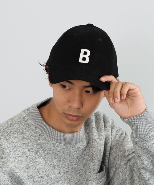 BEAMS HEART（ビームスハート）の「【ユニセックス】フェルト ワッペン コーデュロイ キャップ（キャップ・メンズ・ブラック/ネイビー/インディゴブルー・ONE SIZE）」の16枚目の写真