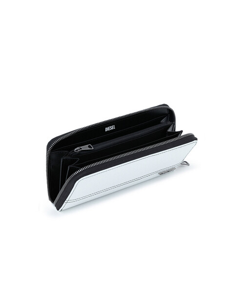DIESEL（ディーゼル）の「メンズ コーテッドキャンバス 長財布（財布・メンズ・ブラック/ライトブルー・UNI）」の8枚目の写真