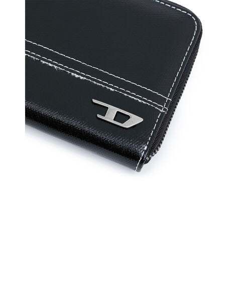 DIESEL（ディーゼル）の「メンズ コーテッドキャンバス 長財布（財布・メンズ・ブラック/ライトブルー・UNI）」の13枚目の写真