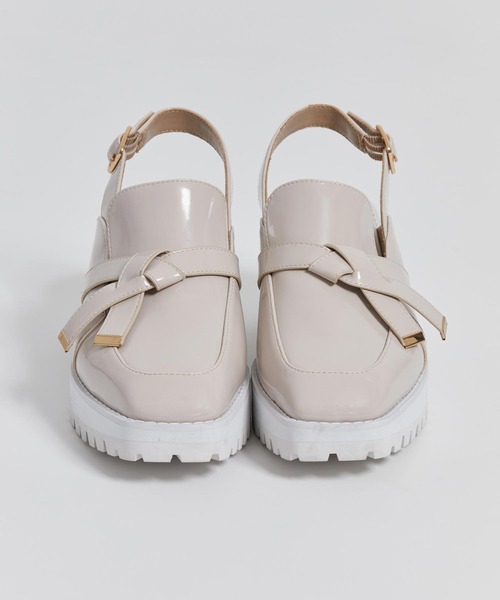 NOELA（ノエラ）の「タンクソールローファーサンダル（サンダル・レディース・グレー/ベージュ/モカ・L/M/S）」の12枚目の写真