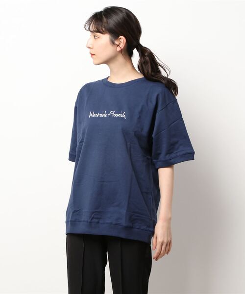 B.I.D.（ビーアイディー）の「《Bl》クルーネックTシャツ フォトデザイン（Tシャツ/カットソー・レディース・カーキ/ネイビー/コーラル・LARGE/MEDIUM）」の12枚目の写真