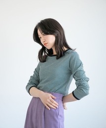 LOWRYS FARM | カラーボーダーＴＬＳ　271428(Tシャツ/カットソー)