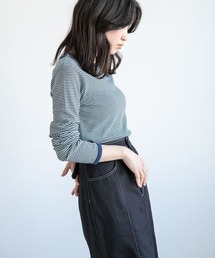 LOWRYS FARM | カラーボーダーＴＬＳ　271428(Tシャツ/カットソー)