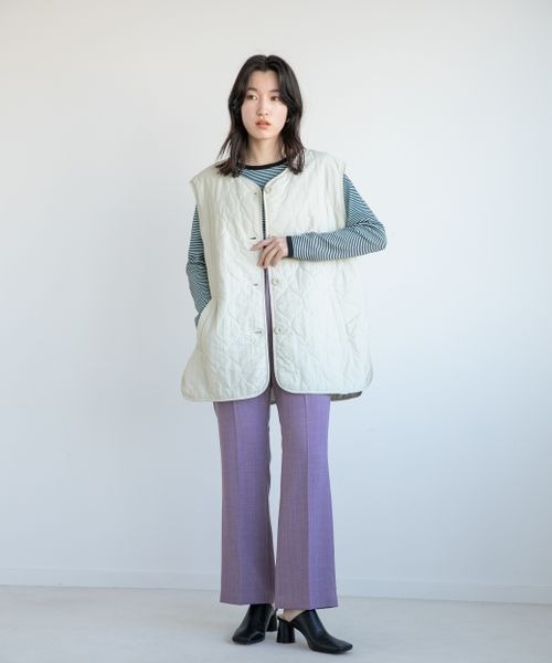 LOWRYS FARM（ローリーズファーム）の「カラーボーダーＴＬＳ　271428（Tシャツ/カットソー・レディース・ブラック系その他/ブルー系その他/グリーン系その他/オレンジ系その他・FREE）」の5枚目の写真