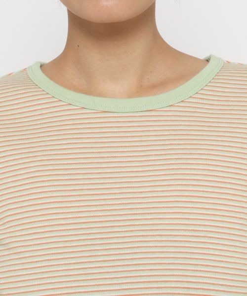 LOWRYS FARM（ローリーズファーム）の「カラーボーダーＴＬＳ　271428（Tシャツ/カットソー・レディース・ブラック系その他/ブルー系その他/グリーン系その他/オレンジ系その他・FREE）」の12枚目の写真