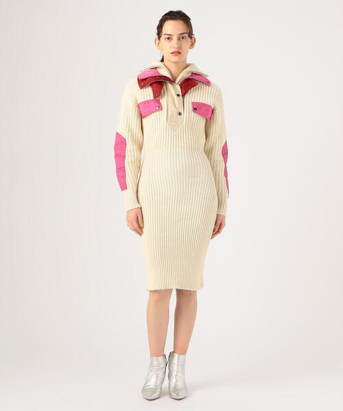 ISABEL MARANT（イザベルマラン）の「ISABEL MARANT DAPHNE ウールリブ ニットワンピース（ワンピース・レディース・ホワイト系その他・34）」の2枚目の写真