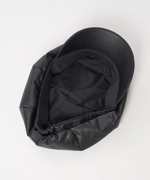 SPIRALGIRL（スパイラルガール）の「合皮キャスケット（キャスケット・レディース・ブラック・FREE）」の2枚目の写真