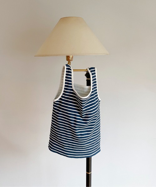 EPIMI E'PIMMY（エピミエピミー）の「カップ付きスクエアタンクトップ（タンクトップ・レディース・レッド/オフホワイト/ブルー/ブラック・MEDIUM）」の3枚目の写真