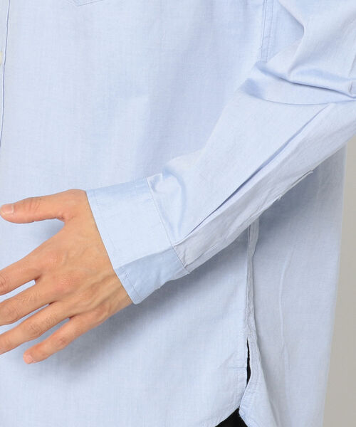 AVIREX（アヴィレックス）の「長袖 オックスフォード シャツ デューティキャット / LONG SLEEVE OXFORD SHIRT DUTY CAT /アヴィレックス / AVIREX（シャツ/ブラウス・メンズ・サックスブルー/レモンイエロー/ホワイト・MEDIUM/LARGE/XX-LARGE/X-LARGE）」の6枚目の写真
