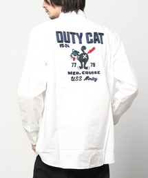 AVIREX | 長袖 オックスフォード シャツ デューティキャット / LONG SLEEVE OXFORD SHIRT DUTY CAT /アヴィレックス / AVIREX(シャツ/ブラウス)