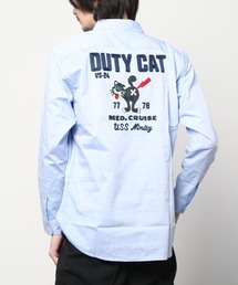 AVIREX | 長袖 オックスフォード シャツ デューティキャット / LONG SLEEVE OXFORD SHIRT DUTY CAT /アヴィレックス / AVIREX(シャツ/ブラウス)