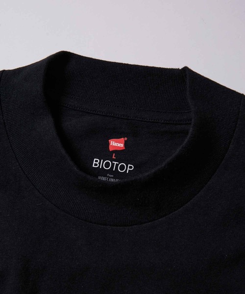HANES（ヘインズ）の「【Hanes for BIOTOP】EX MOCK PACK T リサイクルコットン（Tシャツ/カットソー・メンズ・ブルー系その他3/ホワイト系その他・L/M/S/XL）」の12枚目の写真