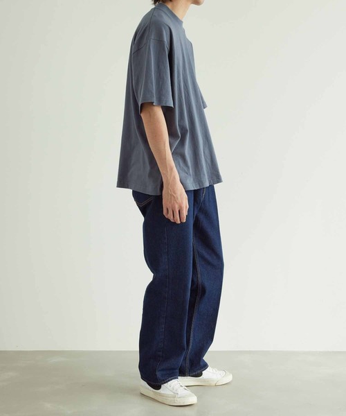 HANES（ヘインズ）の「【Hanes for BIOTOP】EX MOCK PACK T リサイクルコットン（Tシャツ/カットソー・メンズ・ブルー系その他3/ホワイト系その他・L/M/S/XL）」の4枚目の写真