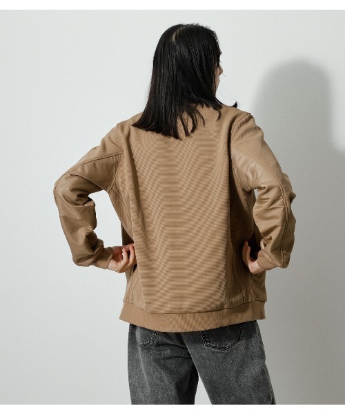AZUL by moussy(アズールバイマウジー)の「MOVE FIT EASY MA-1/ムーブフィットイージーMA‐1(MA-1・メンズ・ベージュ/ブラック・LARGE/MEDIUM)」の13枚目の写真