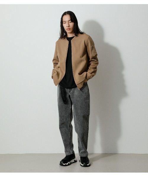 AZUL by moussy(アズールバイマウジー)の「MOVE FIT EASY MA-1/ムーブフィットイージーMA‐1(MA-1・メンズ・ベージュ/ブラック・LARGE/MEDIUM)」の14枚目の写真