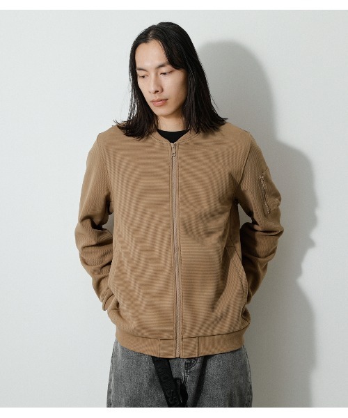 AZUL by moussy(アズールバイマウジー)の「MOVE FIT EASY MA-1/ムーブフィットイージーMA‐1(MA-1・メンズ・ベージュ/ブラック・LARGE/MEDIUM)」の15枚目の写真