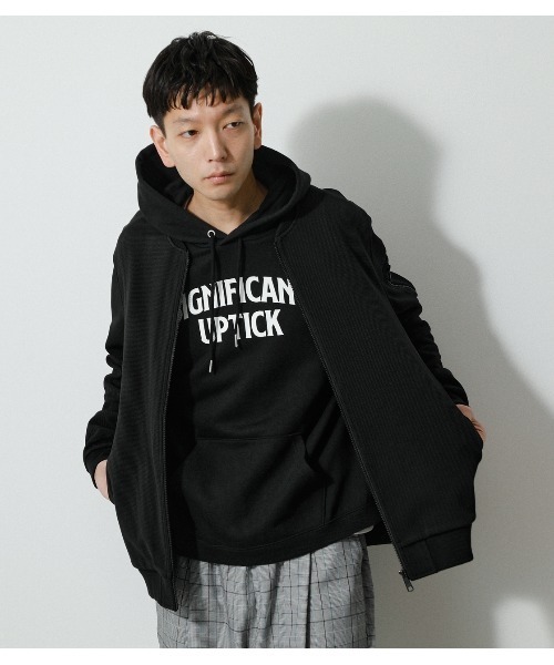 AZUL by moussy(アズールバイマウジー)の「MOVE FIT EASY MA-1/ムーブフィットイージーMA‐1(MA-1・メンズ・ベージュ/ブラック・LARGE/MEDIUM)」の3枚目の写真