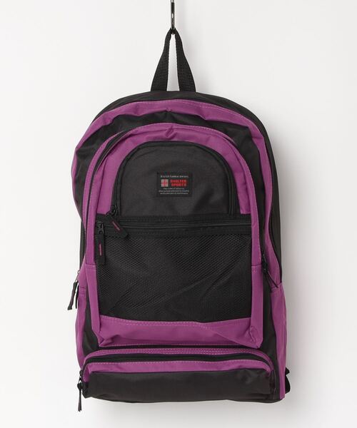 FUNALIVE（ファンアライブ）の「SHELTER デイパック 配色切替リュックサック（バックパック/リュック・メンズ・レッド/ピンク/グリーン/ブラウン/パープル/グレー/ブルー/ブルーグリーン/ブラック/グレー系/レッド系/ベージュ/ネイビー・FREE）」の10枚目の写真