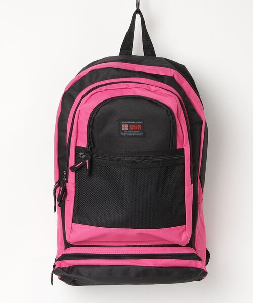 FUNALIVE（ファンアライブ）の「SHELTER デイパック 配色切替リュックサック（バックパック/リュック・メンズ・レッド/ピンク/グリーン/ブラウン/パープル/グレー/ブルー/ブルーグリーン/ブラック/グレー系/レッド系/ベージュ/ネイビー・FREE）」の11枚目の写真