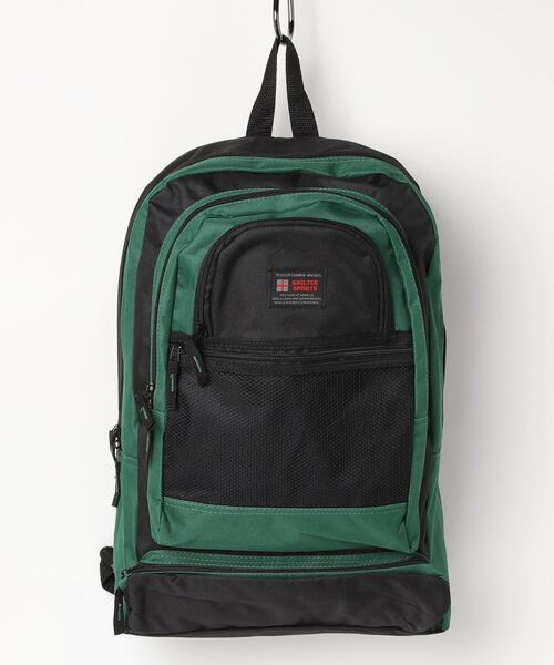 FUNALIVE（ファンアライブ）の「SHELTER デイパック 配色切替リュックサック（バックパック/リュック・メンズ・レッド/ピンク/グリーン/ブラウン/パープル/グレー/ブルー/ブルーグリーン/ブラック/グレー系/レッド系/ベージュ/ネイビー・FREE）」の7枚目の写真