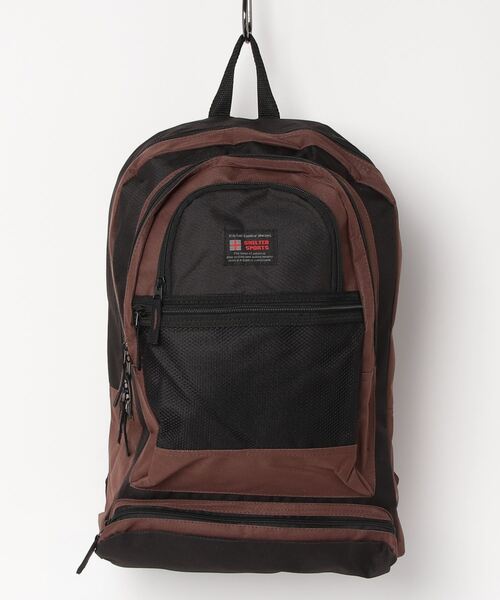 FUNALIVE（ファンアライブ）の「SHELTER デイパック 配色切替リュックサック（バックパック/リュック・メンズ・レッド/ピンク/グリーン/ブラウン/パープル/グレー/ブルー/ブルーグリーン/ブラック/グレー系/レッド系/ベージュ/ネイビー・FREE）」の19枚目の写真