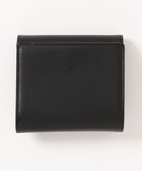 MARY QUANT インナーカラーレザー ウォレット 黒 2つ折りミニ財布 MARY QUANT（マリークワント）の「インナーカラーレザー ウォレット