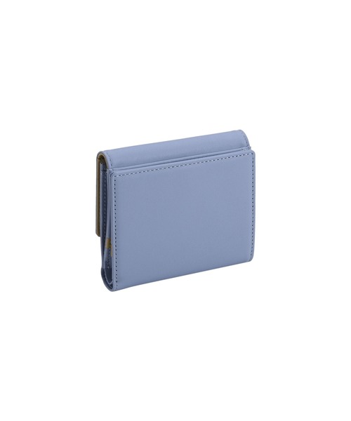 MARY QUANT インナーカラーレザー ウォレット 黒 2つ折りミニ財布 MARY QUANT（マリークワント）の「インナーカラーレザー ウォレット