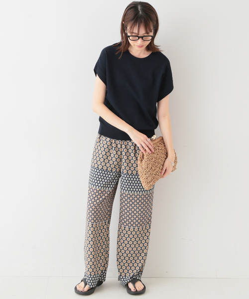 SLOBE IENA（スローブイエナ）の「パネルパターンイージーパンツ◆（その他パンツ・レディース・イエロー/ネイビー・38/36）」の20枚目の写真