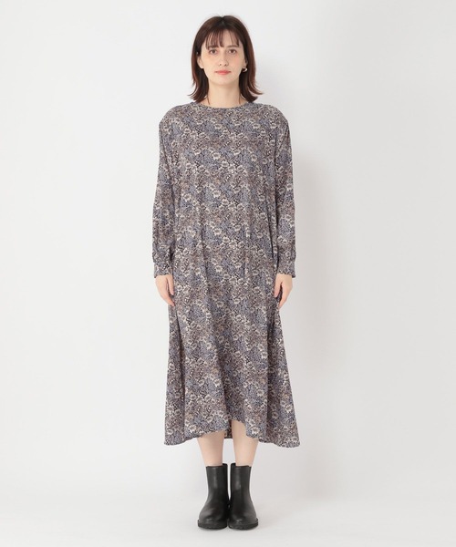 studio CLIP(スタディオクリップ)の「ダブルフロント小花ジョーゼットワンピース(ワンピース・レディース・イエロー/ブルー/グリーン・FREE)」の9枚目の写真