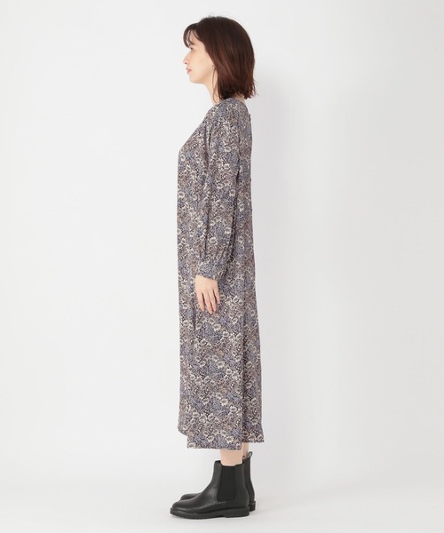 studio CLIP(スタディオクリップ)の「ダブルフロント小花ジョーゼットワンピース(ワンピース・レディース・イエロー/ブルー/グリーン・FREE)」の10枚目の写真