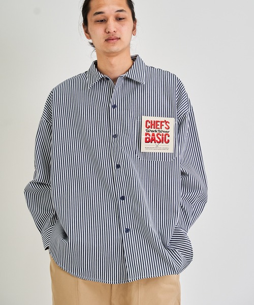 CORISCO（コリスコ）の「ツイルBIGシャツ(M1)（シャツ/ブラウス・メンズ・ブラック/ベージュ/ネイビー/ブラウン/カーキ/インディゴブルー/ブルー/アイボリー/ダークインディゴブルー/その他1/その他2/その他3/その他4/その他5/その他6/その他7/その他8/その他9・MEDIUM/LARGE）」の11枚目の写真