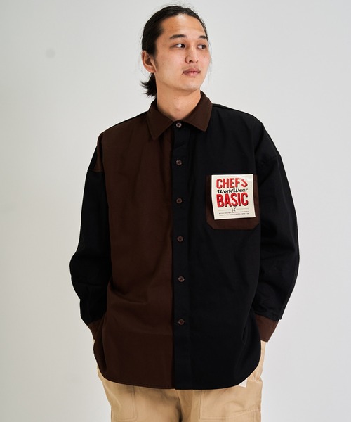 CORISCO（コリスコ）の「ツイルBIGシャツ(M1)（シャツ/ブラウス・メンズ・ブラック/ベージュ/ネイビー/ブラウン/カーキ/インディゴブルー/ブルー/アイボリー/ダークインディゴブルー/その他1/その他2/その他3/その他4/その他5/その他6/その他7/その他8/その他9・MEDIUM/LARGE）」の16枚目の写真